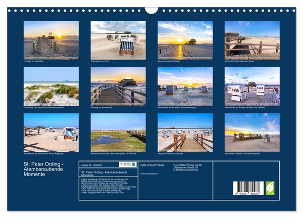 Produktbild: St. Peter Ording - Atemberaubende Momente (Wandkalender 2026 DIN A3 quer), CALVENDO Monatskalender