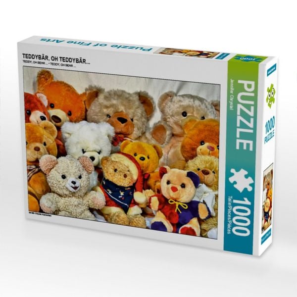 CALVENDO Puzzle TEDDYBÄR, OH TEDDYBÄR... | 1000 Teile Lege-Größe 64x48cm Foto-Puzzle für glückliche Stunden