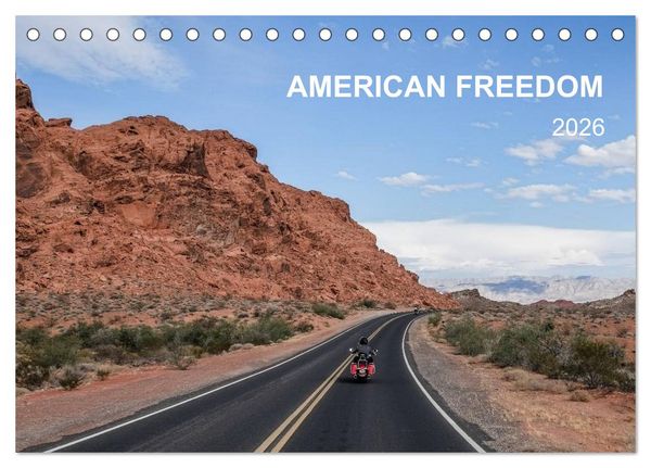 American Freedom (Tischkalender 2026 DIN A5 quer), CALVENDO Monatskalender