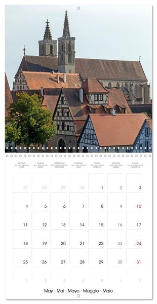 Produktbild: Rothenburg ob der Tauber - Medieval town in Germany (Wall Calendar 2026 12 &times; 12 Inch) CALVENDO 12 Month Wall Calendar