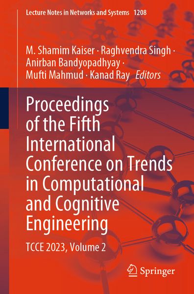 Produktbild: Proceedings of the Fifth International Conference on Trends in Computational and Cognitive Engineering