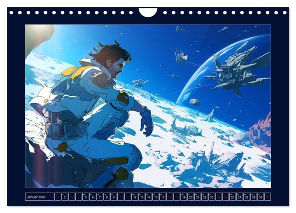 Produktbild: Interstellare Helden (Wandkalender 2026 DIN A4 quer), CALVENDO Monatskalender