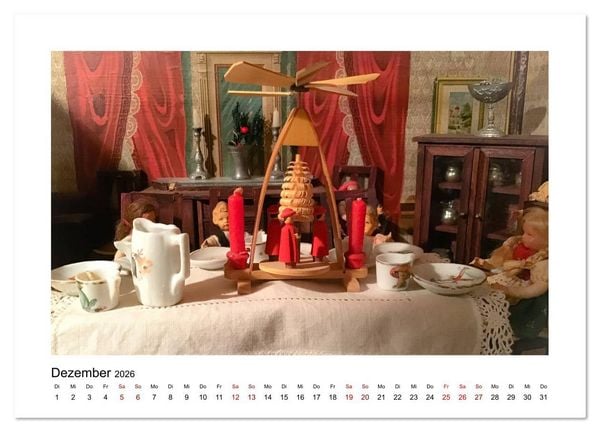 Produktbild: Altes Puppengeschirr (Wandkalender 2026 DIN A2 quer), CALVENDO Monatskalender