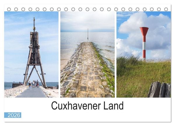 Cuxhavener Land (Tischkalender 2026 DIN A5 quer), CALVENDO Monatskalender