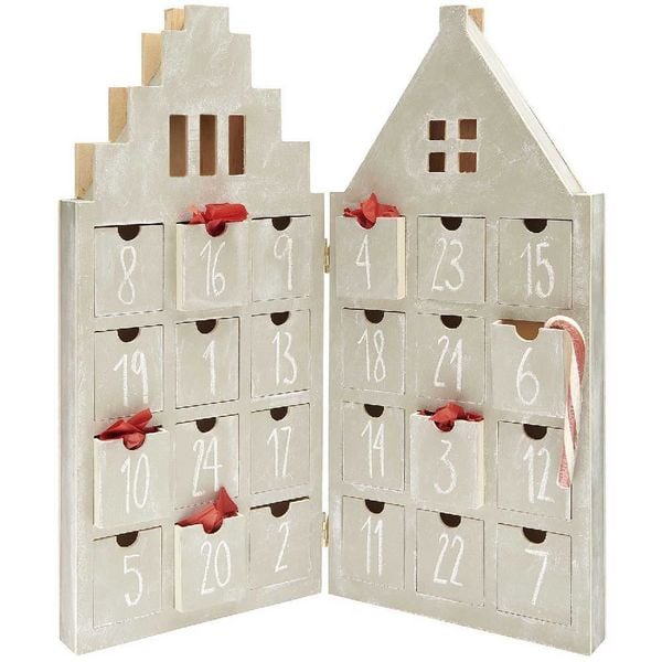 Produktbild: Adventskalender-Haus, mit 24 Schubladen,