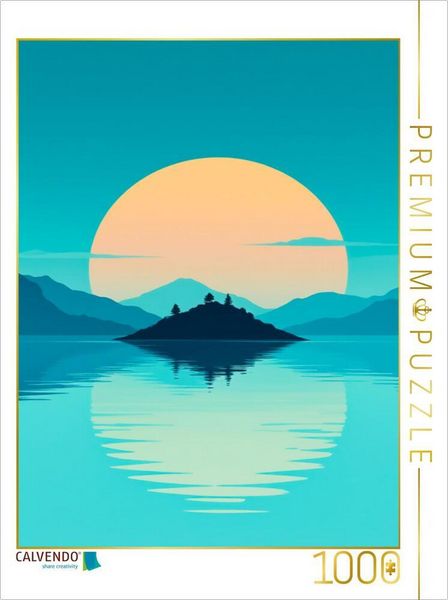 Produktbild: CALVENDO Puzzle Spiegelung von Himmel und Erde | 1000 Teile Lege-Gr&ouml;&szlig;e 64x48cm Foto-Puzzle f&uuml;r gl&uuml;ckliche Stunden