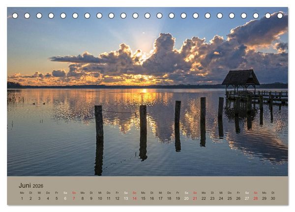 Produktbild: Lichtstimmungen im sch&ouml;nen Schleswig Holstein (Tischkalender 2026 DIN A5 quer), CALVENDO Monatskalender