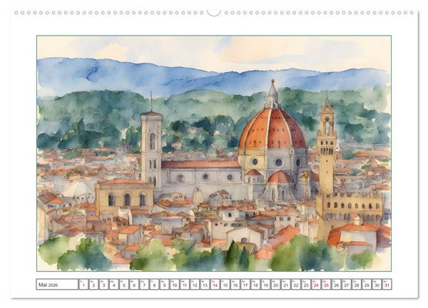 Produktbild: Italien - Baudenkm&auml;ler, Berge und Meer (hochwertiger Premium Wandkalender 2026 DIN A2 quer), Kunstdruck in Hochglanz
