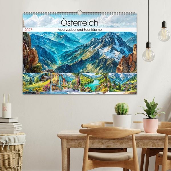 Produktbild: &Ouml;sterreich. Alpenzauber und Seentr&auml;ume (Wandkalender 2027 DIN A2 quer), CALVENDO Monatskalender