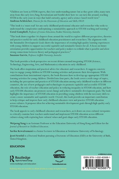 Produktbild: Science, Technology, Engineering, Arts, and Mathematics (STEAM) Education in the Early Years