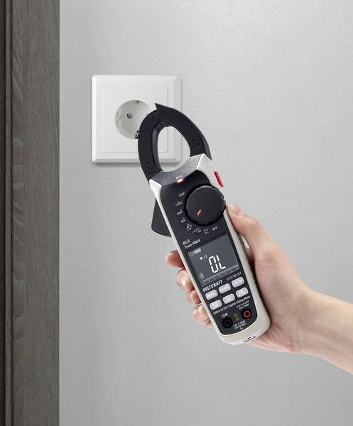Produktbild: VOLTCRAFT VC538 BT Stromzange TRMS CAT III 600 V, CAT II 1000 V, 1000 A, AC, DC, Datenlogger, Bluetooth App