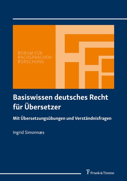 Produktbild: Basiswissen deutsches Recht f&uuml;r &Uuml;bersetzer