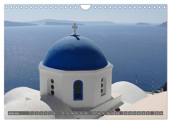 Produktbild: Santorini - Insel ewiger Liebe (Wandkalender 2026 DIN A4 quer), CALVENDO Monatskalender
