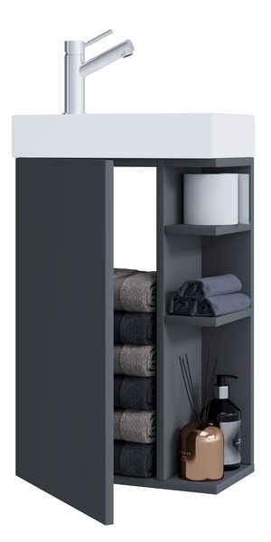 Produktbild: 2-tlg G&auml;ste WC Waschplatz Bad Waschtisch Lumia