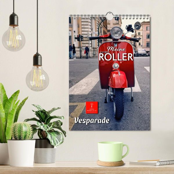 Produktbild: Meine Roller Vesparade (Wandkalender 2026 DIN A4 hoch), CALVENDO Monatskalender