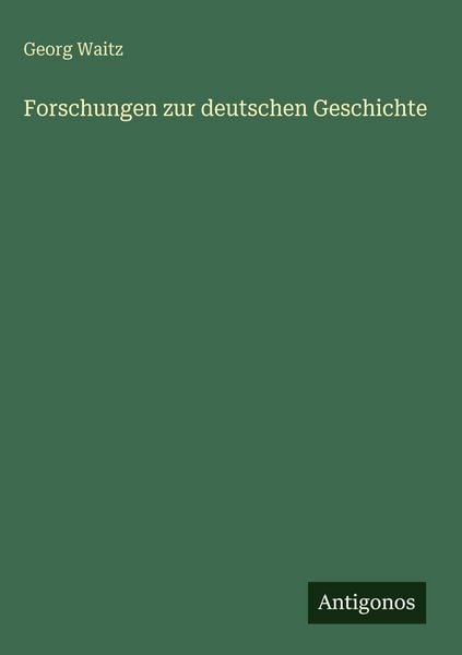 Produktbild: Forschungen zur deutschen Geschichte
