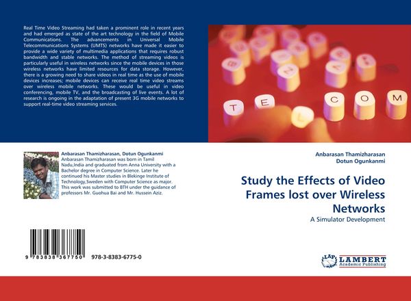 Produktbild: Study the Effects of Video Frames lost over Wireless Networks
