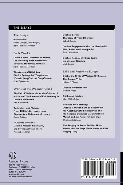 Produktbild: A Companion to the Works of Alfred Doblin