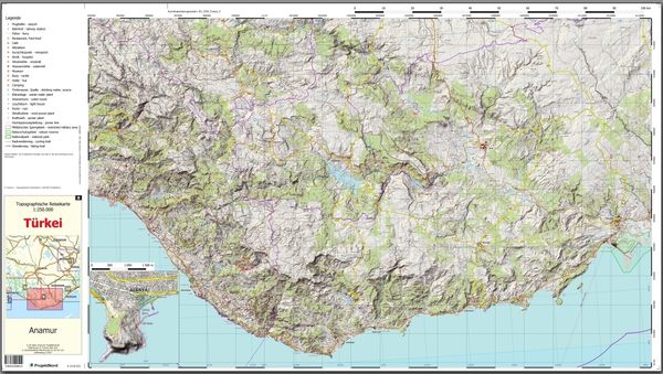 Anamur - Topographische Reisekarte 1:250.000 Türkei (Blatt 9)
