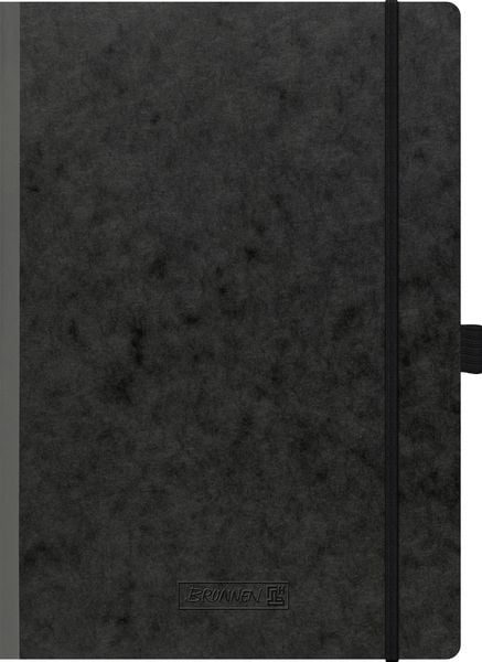 Produktbild: Brunnen Kladde A4 dot 96Bl 90g Premium sw Gummizug