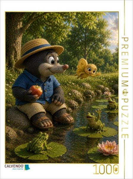 CALVENDO Puzzle Sommerfreude am Seerosenteich | 1000 Teile Lege-Größe 64 × 48 cm Foto-Puzzle für glückliche Stunden