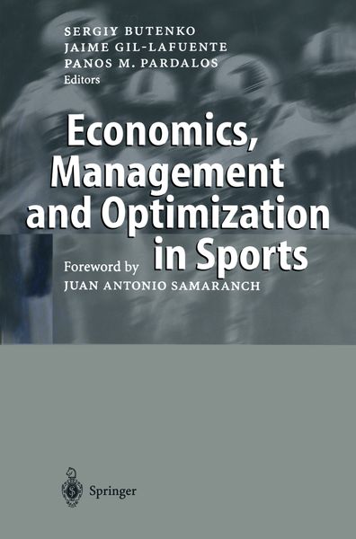 Produktbild: Economics, Management and Optimization in Sports