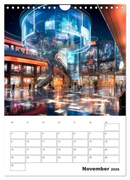 Produktbild: METAVERSE Cooler Terminplaner (Wandkalender 2026 DIN A4 hoch), CALVENDO Monatskalender