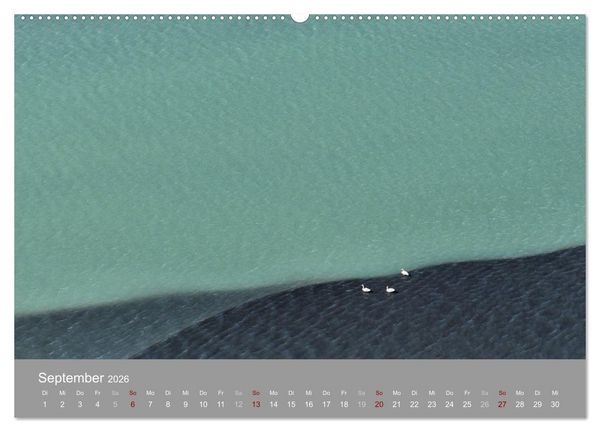 Produktbild: Naturkunst - Luftbilder (Wandkalender 2026 DIN A2 quer), CALVENDO Monatskalender
