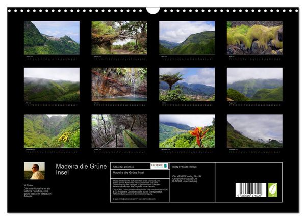 Produktbild: Madeira die Gr&uuml;ne Insel (Wandkalender 2026 DIN A3 quer), CALVENDO Monatskalender