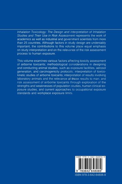 Produktbild: Inhalation Toxicology