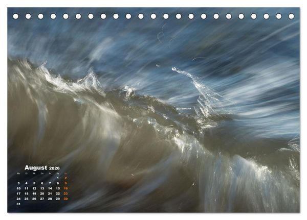 Produktbild: ... wie kleine Wellen tanzen ... (Tischkalender 2026 DIN A5 quer), CALVENDO Monatskalender