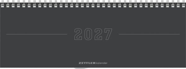 Produktbild: Tisch-Querkalender Papyrus Grau 2027