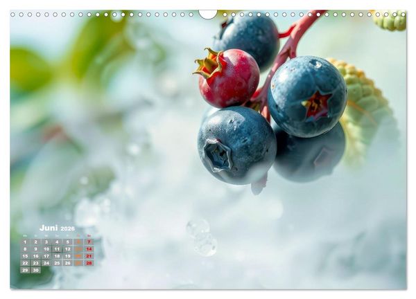 Produktbild: Superfood Blaubeeren und Erdbeeren (Wandkalender 2026 DIN A3 quer), CALVENDO Monatskalender