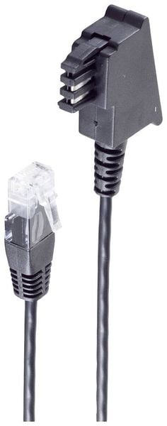 Shiverpeaks DSL Anschlusskabel [1x TAE-F-Stecker - 1x RJ45-Stecker 8p2c] 6m Schwarz