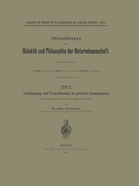 Produktbild: Strahlengang und Vergr&ouml;&szlig;erung in optischen Instrumenten