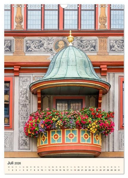 Produktbild: T&Uuml;BINGEN UND BLAUBEUREN Historische Schw&auml;bische Alb (Wandkalender 2026 DIN A3 hoch), CALVENDO Monatskalender