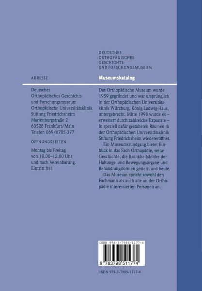 Produktbild: Orthop&auml;die - Geschichte und Zukunft