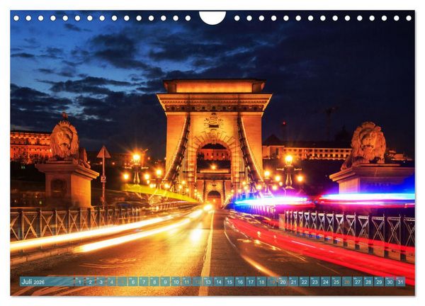 Produktbild: Romantisches Budapest - Ungarns sch&ouml;ne Hauptstadt an der Donau (Wandkalender 2026 DIN A4 quer), CALVENDO Monatskalender