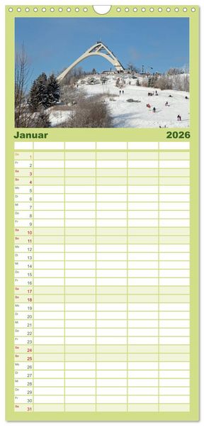 Produktbild: Familienplaner 2026 - Das Sauerland - Mittelgebirge im Herzen Deutschlands mit 5 Spalten (Wandkalender, 21 x 45 cm) CALVENDO
