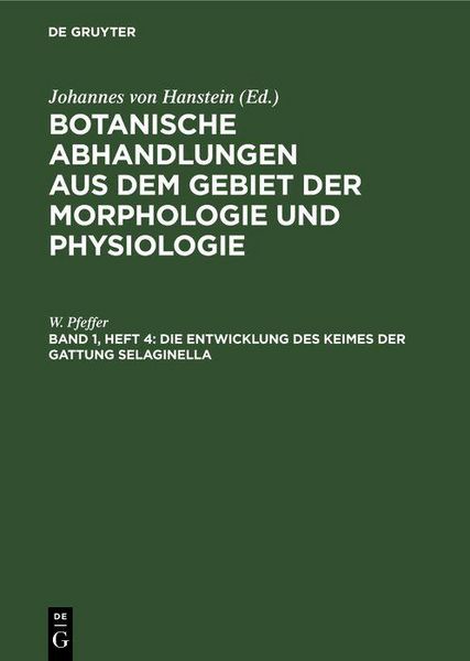 Produktbild: Die Entwicklung des Keimes der Gattung Selaginella