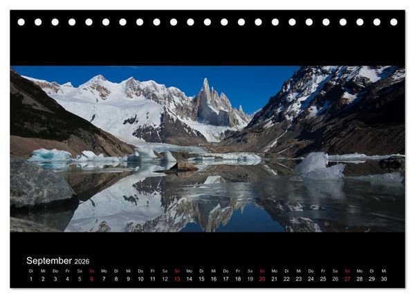 Produktbild: Patagonien - Ungez&auml;hmtes Land (Tischkalender 2026 DIN A5 quer), CALVENDO Monatskalender