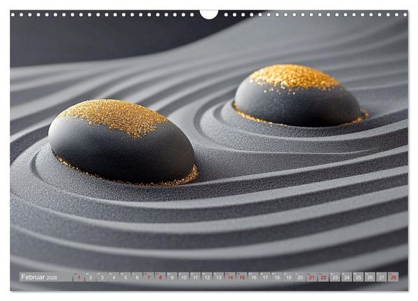 Produktbild: Farbenfrohe Wege zur Stille des Zen (Wandkalender 2026 DIN A3 quer), CALVENDO Monatskalender