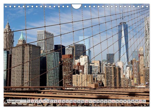 Produktbild: New York - Stadt deiner Tr&auml;ume (Wandkalender 2026 DIN A4 quer), CALVENDO Monatskalender