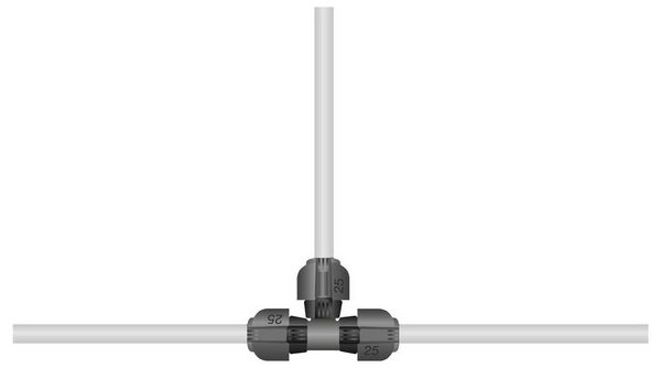 Produktbild: Gardena Sprinklersystem T-St&uuml;ck 25mm (1") &Oslash; 02771-20