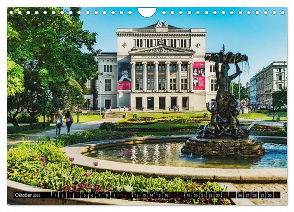 Produktbild: Ein Wochenende in Riga (Wandkalender 2026 DIN A4 quer), CALVENDO Monatskalender