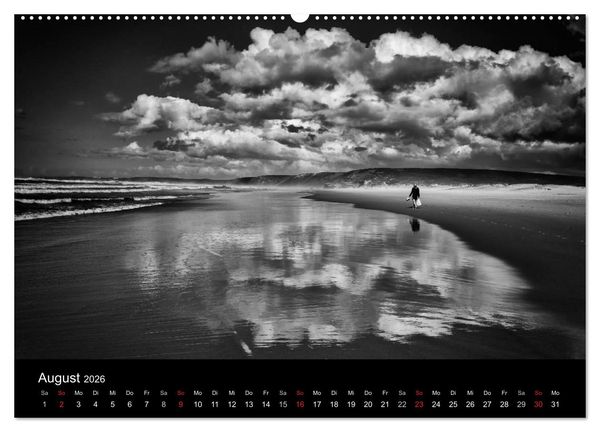 Produktbild: Das Licht in Schwarz und Wei&szlig; (Wandkalender 2026 DIN A2 quer), CALVENDO Monatskalender