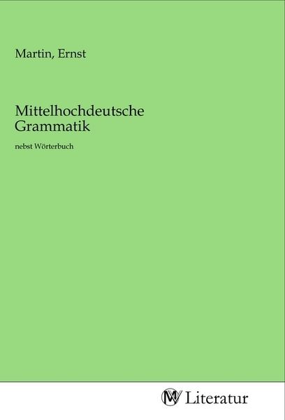 Produktbild: Mittelhochdeutsche Grammatik