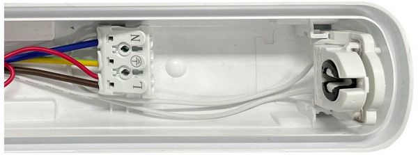 Produktbild: Sygonix LED-Feuchtraum-Wannenleuchte LED-R&ouml;hre T8 18W Neutralwei&szlig; Grau