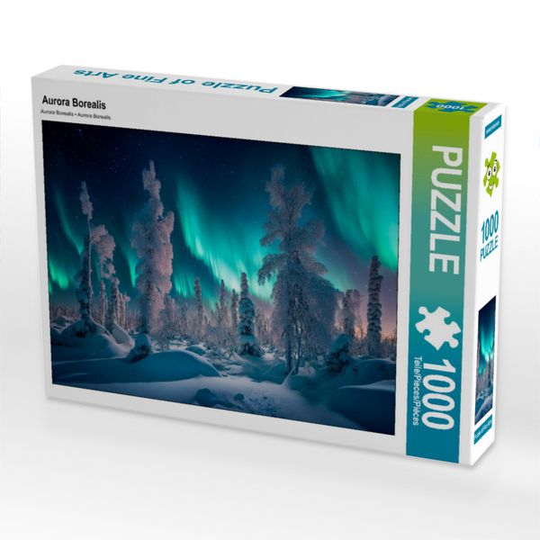 Produktbild: CALVENDO Puzzle Aurora Borealis | 1000 Teile Lege-Gr&ouml;&szlig;e 64x48cm Foto-Puzzle f&uuml;r gl&uuml;ckliche Stunden