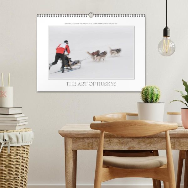 Produktbild: Emotionale Momente: The Art of Huskys. / CH-Version (Wandkalender 2026 DIN A3 quer), CALVENDO Monatskalender